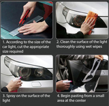Car Light Vinyl Film Tint Sticker