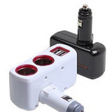 Car Cigarette Lighter With 2 USB Ports