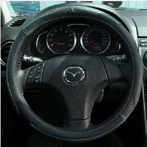 Mazda steering wheel Leather cover (fit for size 37-38cm wheel)