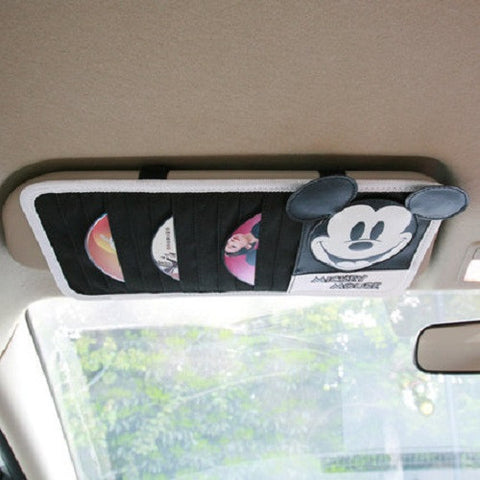 Sun Visor CD Organiser (Mickey Black-White)