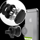 Magnetic Car Phone Air Vent Mount / Holder for iPhone 6s / 6s Plus / 5s / 5c, Galaxy Note 4 / 3, Galaxy S6 / S6 Edge/ 5/ 4 And Almost All Phone Model - New Year Sale