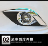 Year 2013-2015 Mazda 6 ATENZA Pair chrome front fog cover Eyebrow trim