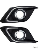 Pair C-Shape LED Daytime Running Light For Mazda 3 Axela DRL Fog Lamp 2014 and up + Turn Signal