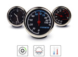 Generic car use clock/hygrometer/themometer