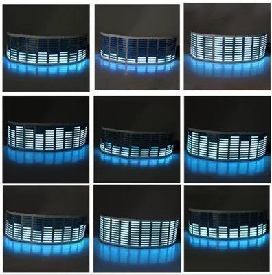 Signstek Sound Music Beat Activated Car Stickers Equalizer Glow Blue LED Light Audio Voice Rhythm La