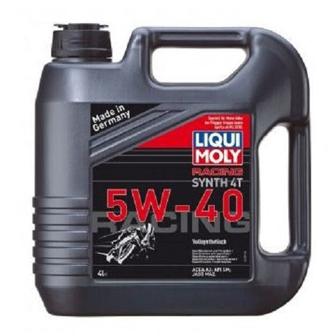 Liqui Moly Racing Synth 4T 5W40 Fully Synthetic Motorbike Oil - 4 Litres