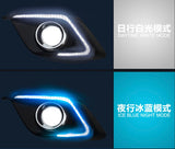 Pair C-Shape LED Daytime Running Light For Mazda 3 Axela DRL Fog Lamp 2014 and up + Turn Signal