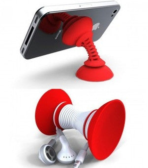 Simple Sucker Handphone Stand (Red)