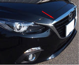 Chrome Front hood molding cover trim for 2014 mazda 3