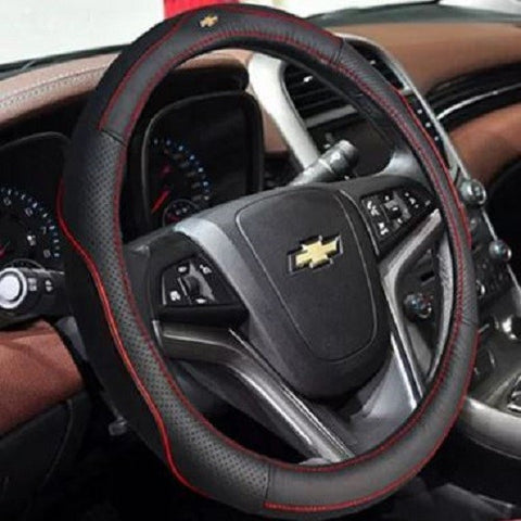 Chevrolet steering wheel Leather cover (38cm diameter wheel)