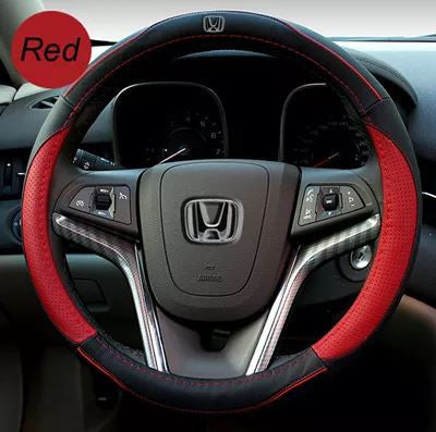 Honda steering wheel Leather cover (Vezel/Fit/Crosstour/City/Odyssey/Civic/Accord/CRV/Cider/Jade)