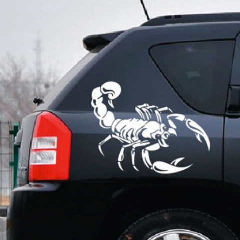 30CM Cute 3D Scorpion Car Sticker