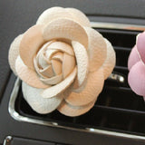 Car Freshener Holder (Leather Flower Design)
