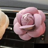 Car Freshener Holder (Leather Flower Design)