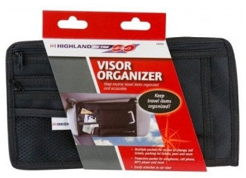 Car Visor Storage Organiser (Large Zipper Compartment)