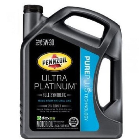 Pennzoil Ultra Platinum 5W30 Pure Plus Technology Full Synthetic Motor Oil - 5 Quart