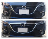 Chrome Front hood molding cover trim for 2014 mazda 3