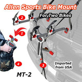 Allen Sports Ultra Compact Folding bike trunk Mount Rack for 2 bicycles