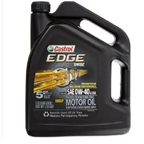 Castrol EDGE "Euro" 0W-40 Fully Synthetic Engine Oil - 5 Quart