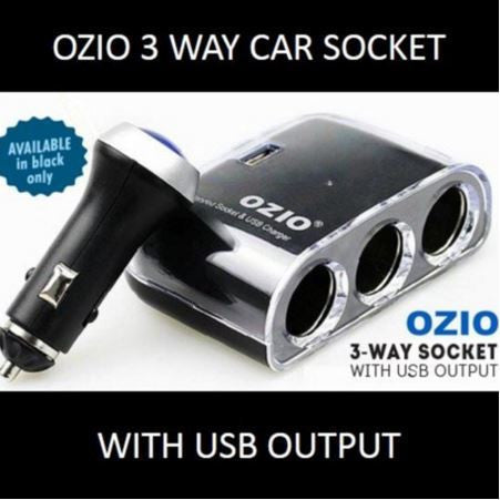 Ozio 3-way-socket with USB Output