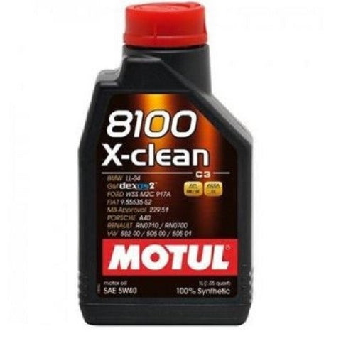 Motul X-Clean 8100 5W-40 Fully Synthetic Engine Oil - 1L